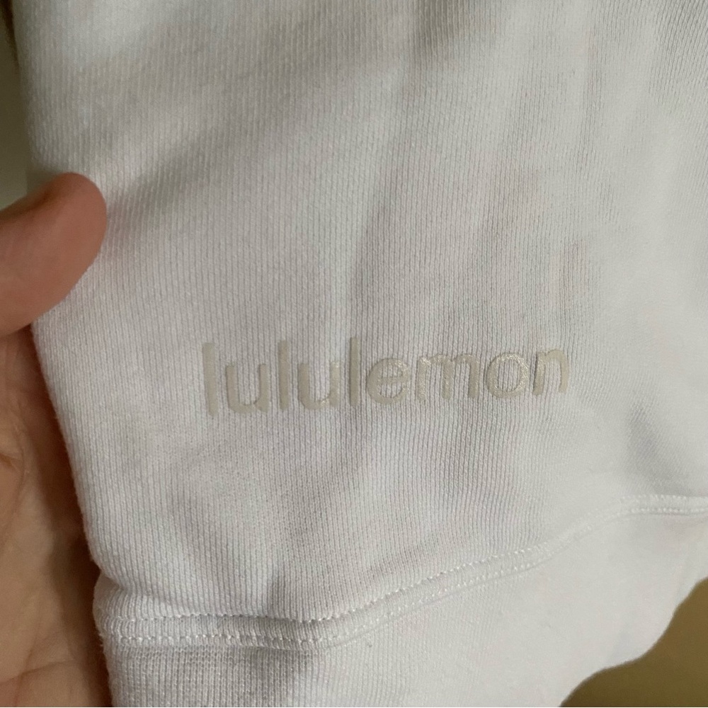 Lululemon Perfectly Oversized Crewneck Sweatshirt Woman Medium White - Picture 7 of 12